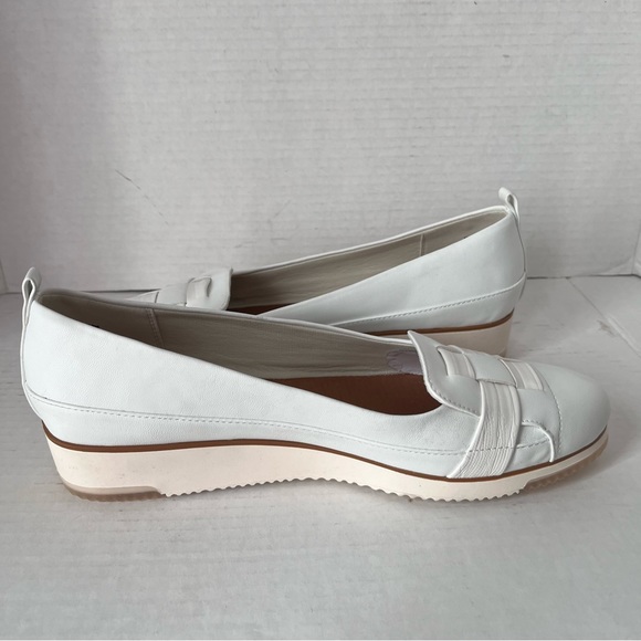 LUCA FERRI WHITE WEDGE LOAFER - Picture 8 of 11